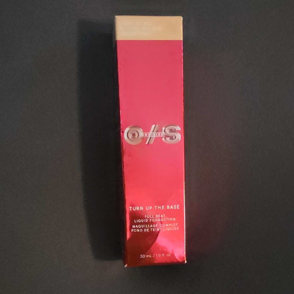 One Size  Turn Up The Base Liquid Foundation LIGHT 30 Neutral Golden Undertones